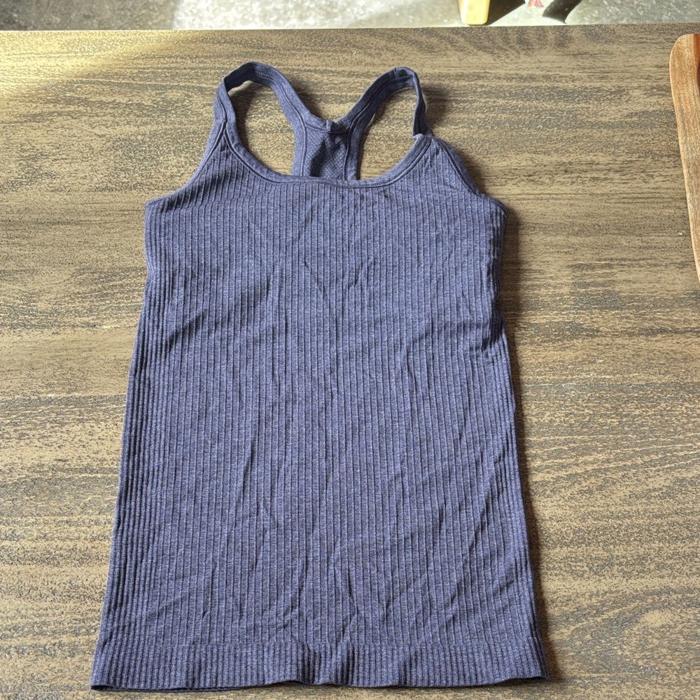 Lululemon Ribbed Racerback Tank Top in purple
